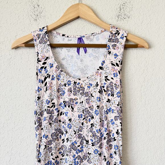 SERAPHINE Maternity Tank Dress Floral Sleeveless Ruched Bohemian - Picture 6 of 13